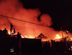 Kebakaran Dini Hari di Tallo Makassar Hanguskan 50 Rumah, Diduga Korsleting Listrik