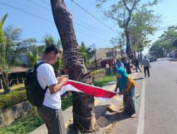 Semarakkan HUT ke-81 RI, Diskominfo Takalar Pasang Puluhan Umbul-Umbul di Jalur Protokol dan Objek Wisata