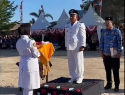 Semarak HUT ke-81 RI, Kecamatan Kepulauan Sangkarrang Kibarkan Merah Putih di Pulau Barrang Lompo
