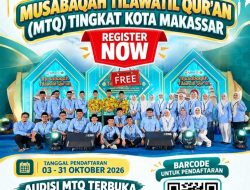 Kesra Makassar Buka Pendaftar Audisi MTQ 2026, Peserta se-Sulsel Bisa Ikut Gratis
